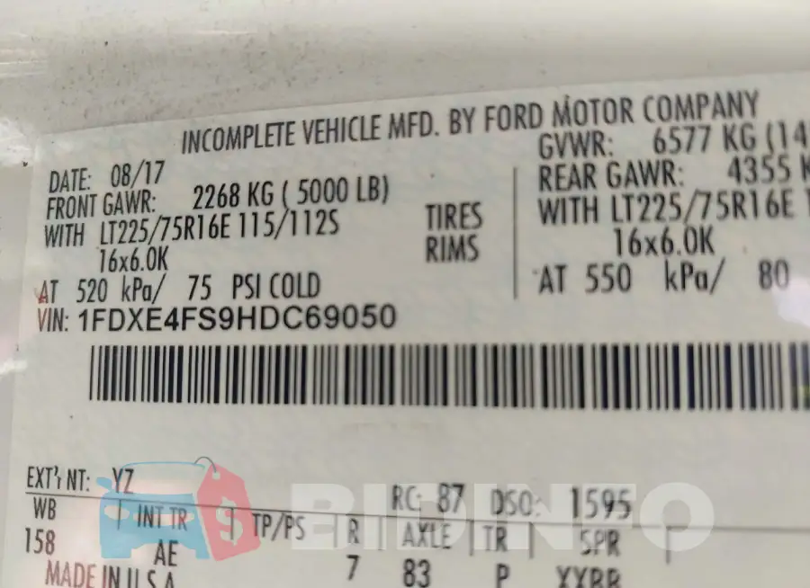 1FDXE4FS9HDC69050 Photo# 8