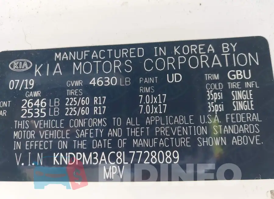 KNDPM3AC8L7728089 Photo# 9