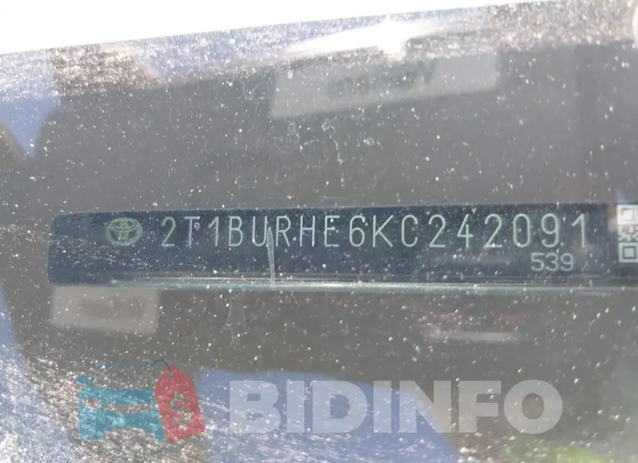 2T1BURHE6KC242091 Photo# 21