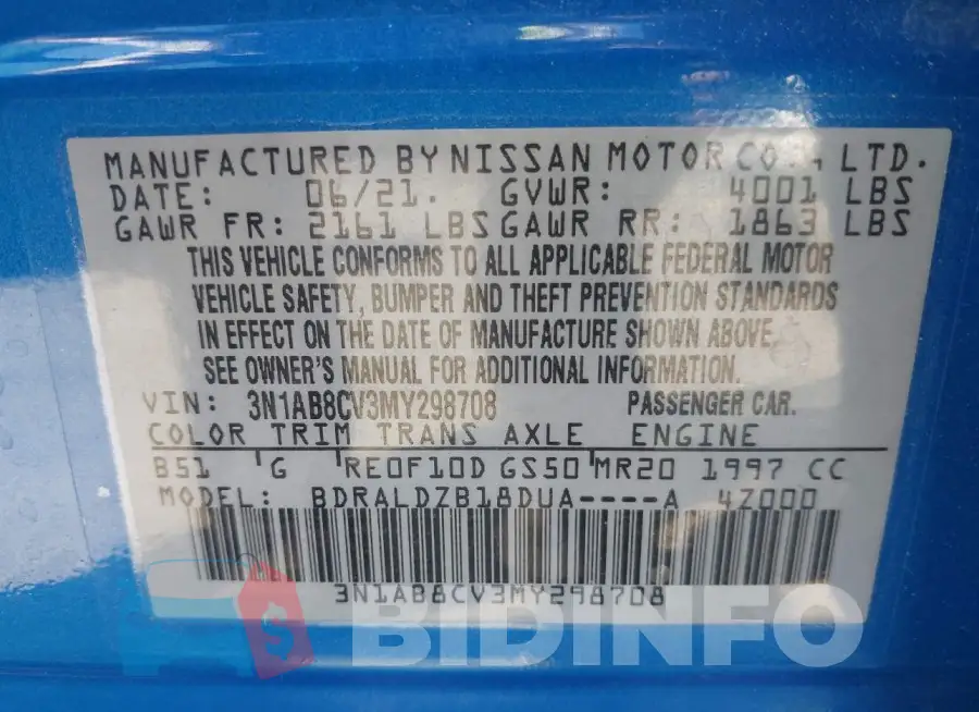3N1AB8CV3MY298708 Photo# 9