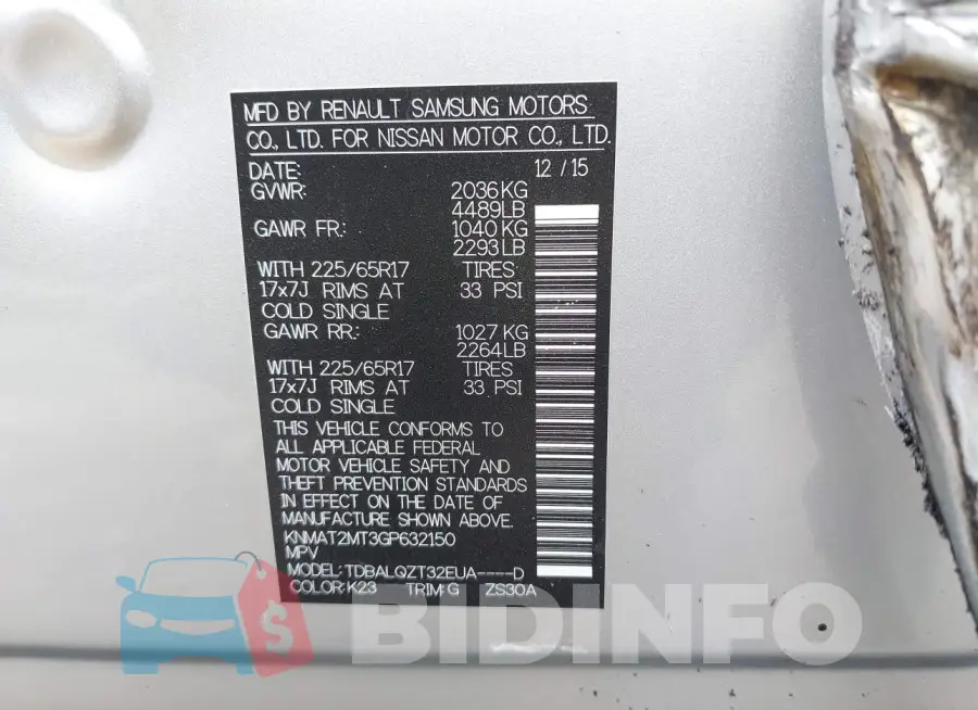 KNMAT2MT3GP632150 Photo# 9