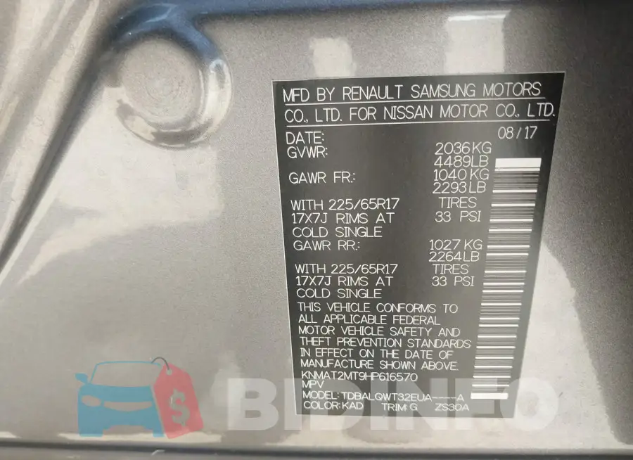 KNMAT2MT9HP616570 Photo# 9