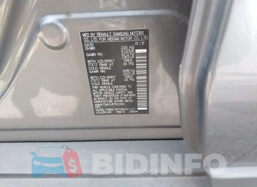 KNMAT2MVXJP552062 Photo# 9
