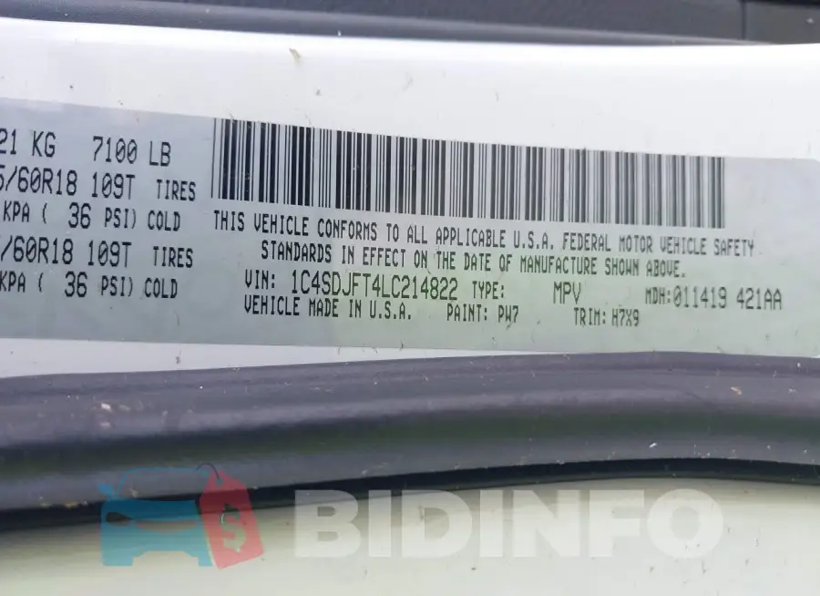 1C4SDJFT4LC214822 Photo# 9