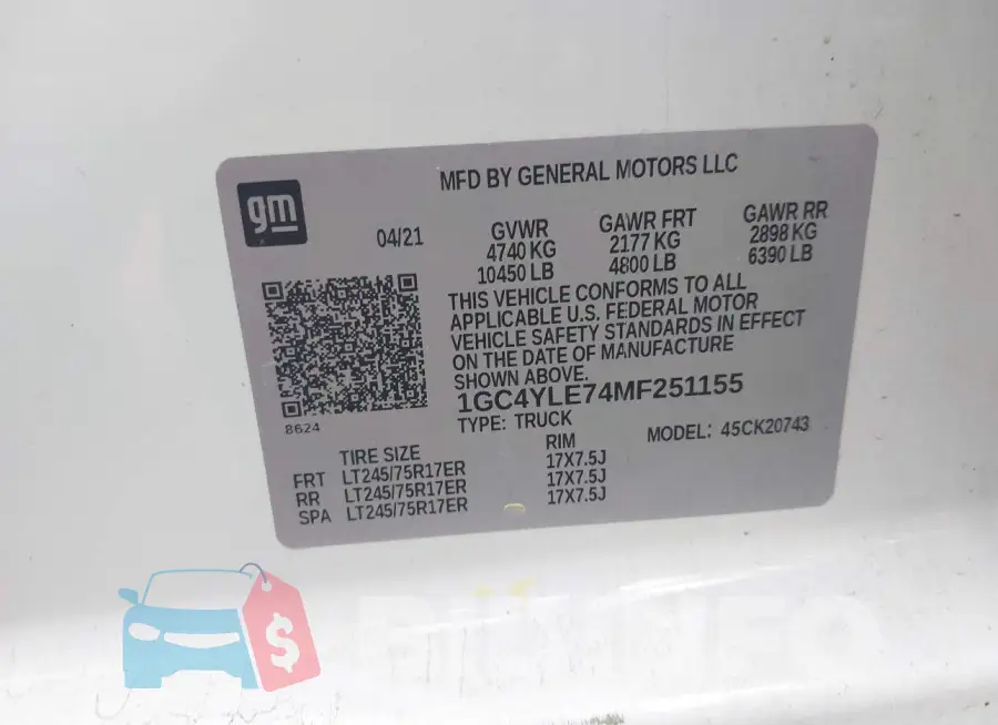 1GC4YLE74MF251155 Photo# 8