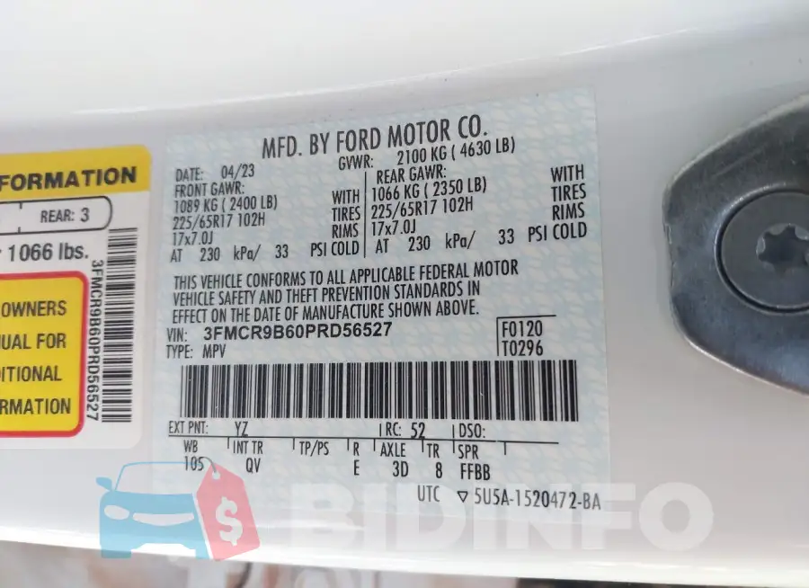 3FMCR9B60PRD56527 Photo# 9