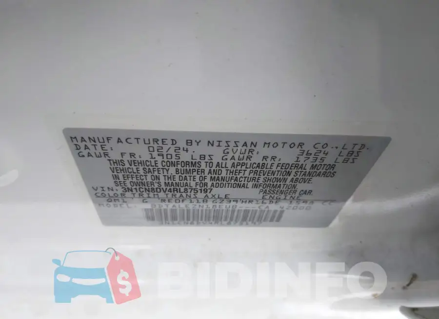 3N1CN8DV4RL875197 Photo# 9