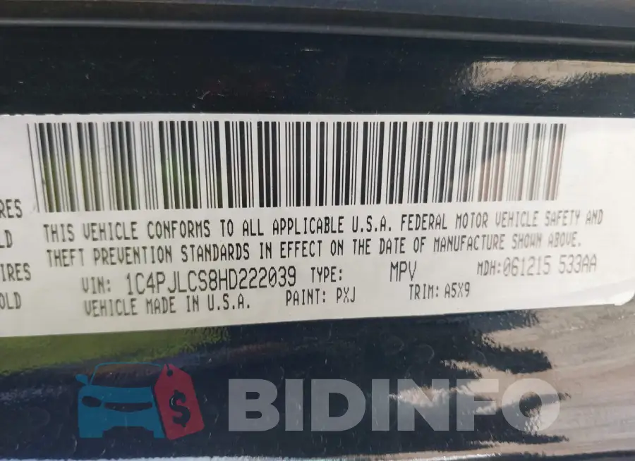 1C4PJLCS8HD222039 Photo# 9