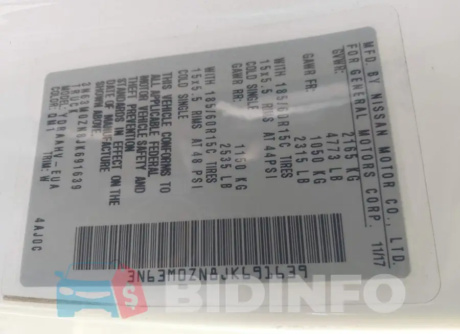 3N63M0ZN8JK691639 Photo# 9