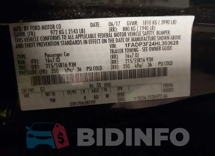 1FADP3F24HL303628 Photo# 9