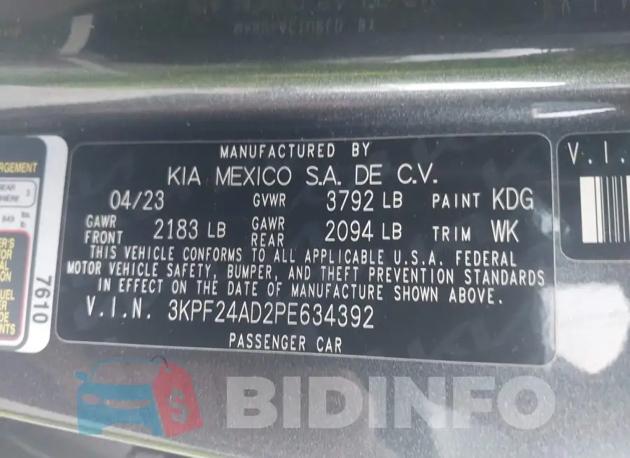 3KPF24AD2PE634392 Photo# 9