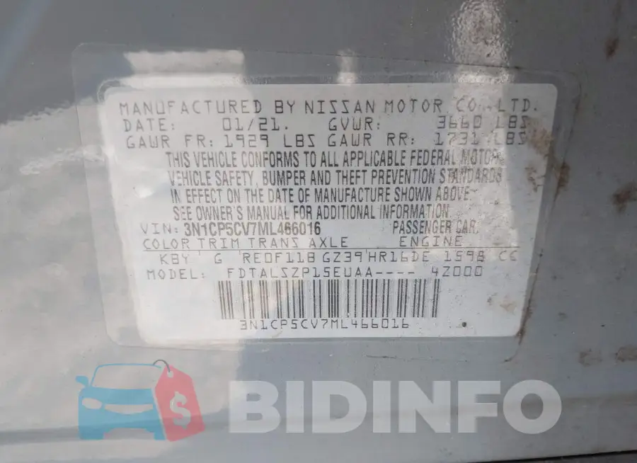 3N1CP5CV7ML466016 Photo# 9