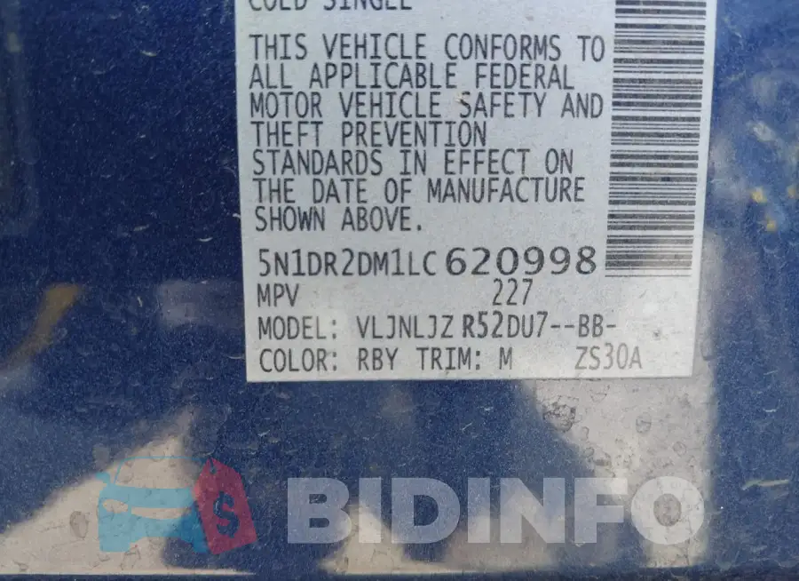 5N1DR2DM1LC620998 Photo# 9