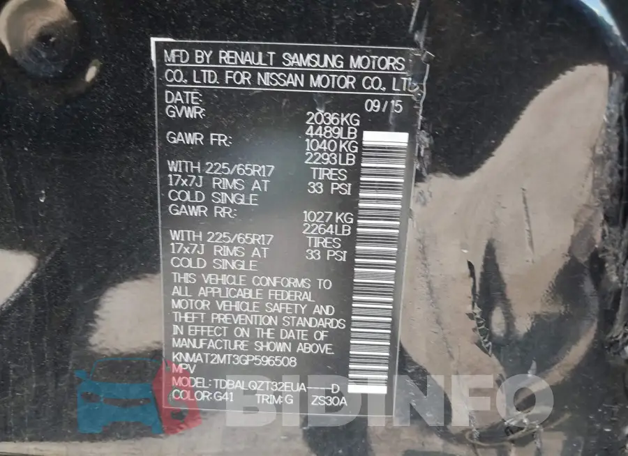 KNMAT2MT3GP596508 Photo# 9