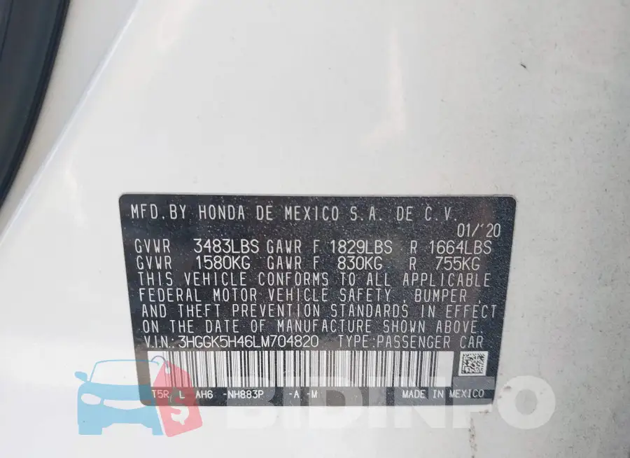 3HGGK5H46LM704820 Photo# 9