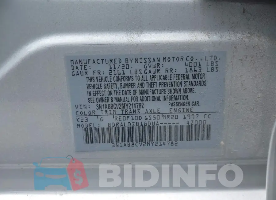 3N1AB8CV2MY214782 Photo# 9