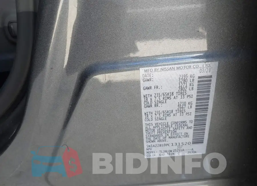 5N1AZ2BS9PC131520 Photo# 9