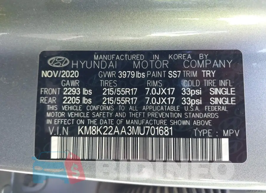 KM8K22AA3MU701681 Photo# 9
