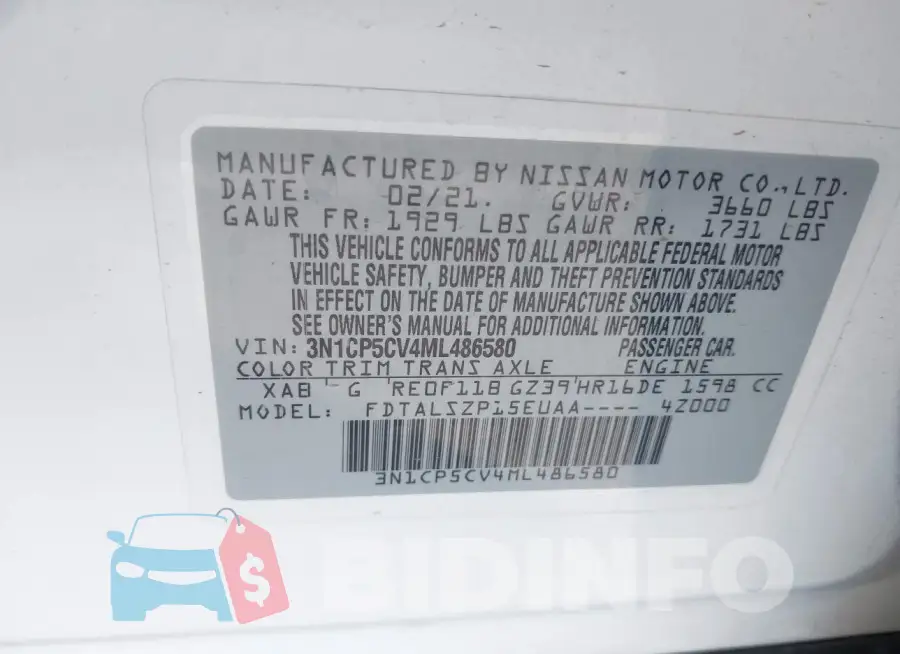 3N1CP5CV4ML486580 Photo# 9
