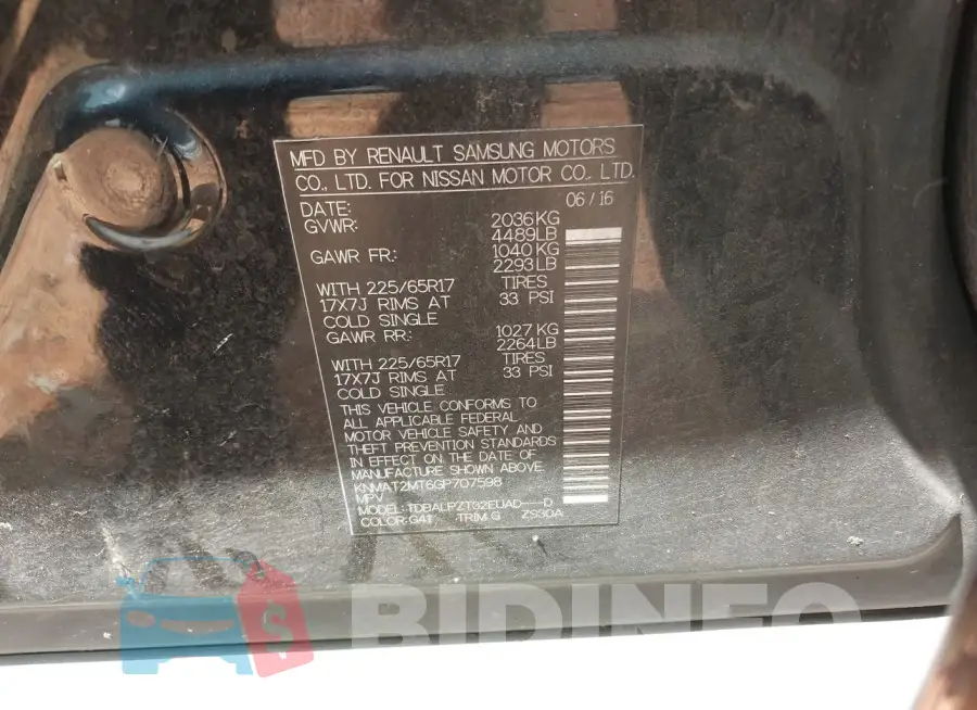 KNMAT2MT6GP707598 Photo# 9