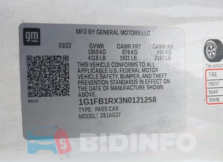 1G1FB1RX3N0121258 Photo# 9