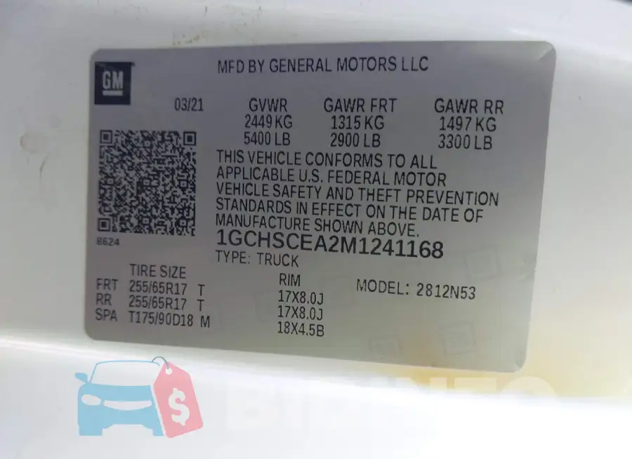 1GCHSCEA2M1241168 Photo# 9