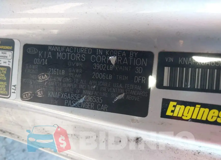 KNAFX6A85E5236535 Photo# 9