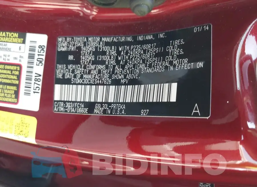 5TDKK3DCXES447626 Photo# 9
