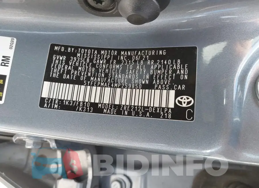 5YFEPMAE4MP259850 Photo# 9
