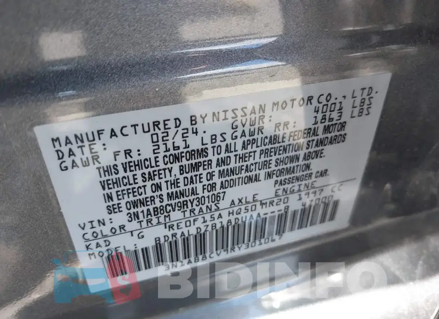 3N1AB8CV9RY301067 Photo# 9