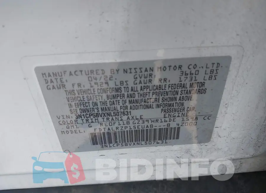 3N1CP5BVXNL507631 Photo# 9