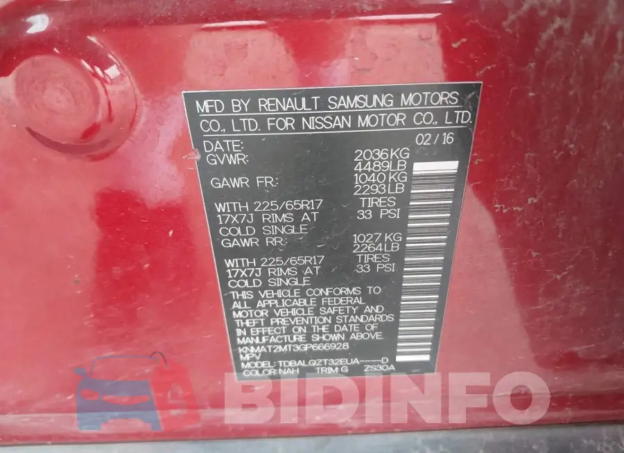 KNMAT2MT3GP666928 Photo# 9