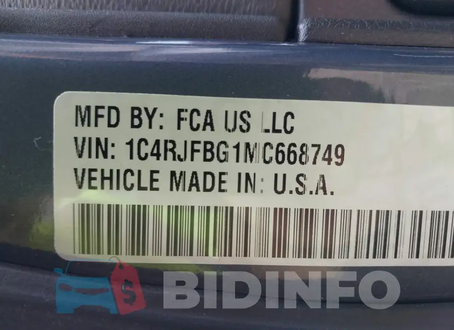 1C4RJFBG1MC668749 Photo# 9