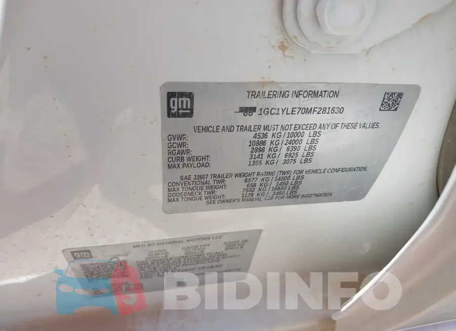 1GC1YLE70MF281630 Photo# 9