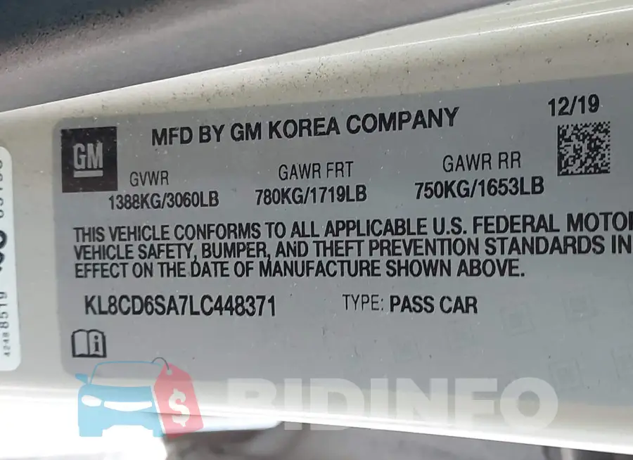 KL8CD6SA7LC448371 Photo# 9