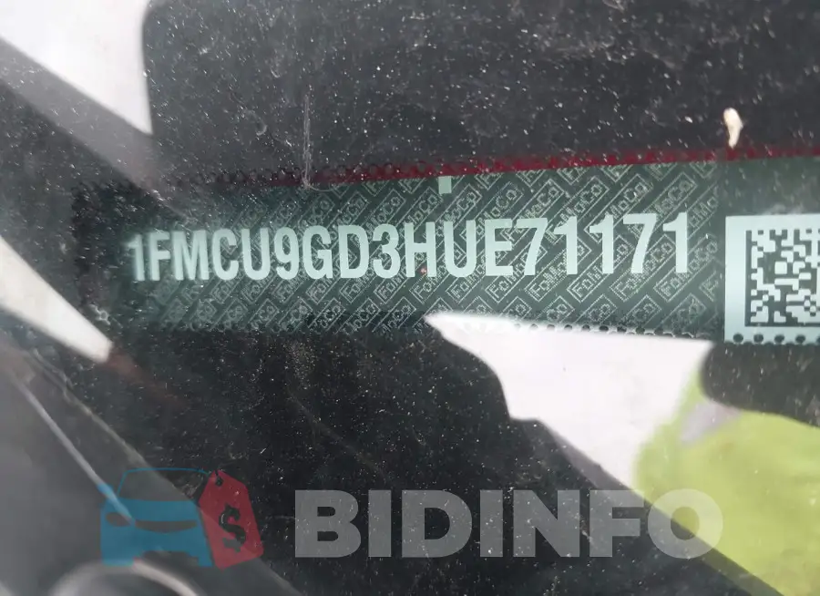 1FMCU9GD3HUE71171 Photo# 9