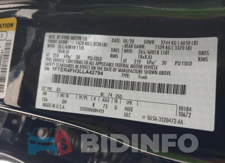1FTER4FH3LLA42794 Photo# 9
