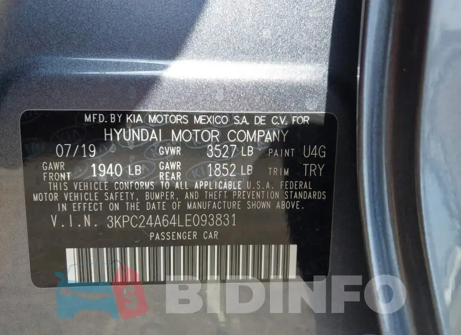 3KPC24A64LE093831 Photo# 9
