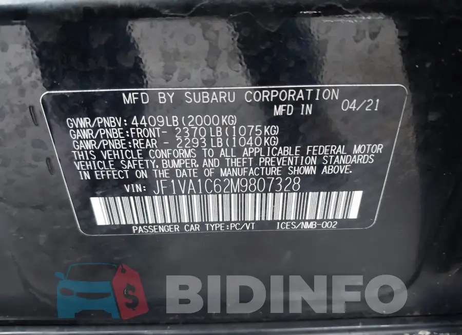 JF1VA1C62M9807328 Photo# 9