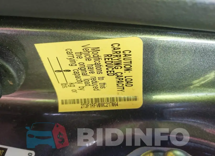 2T3F1RFV0MC217064 Photo# 9