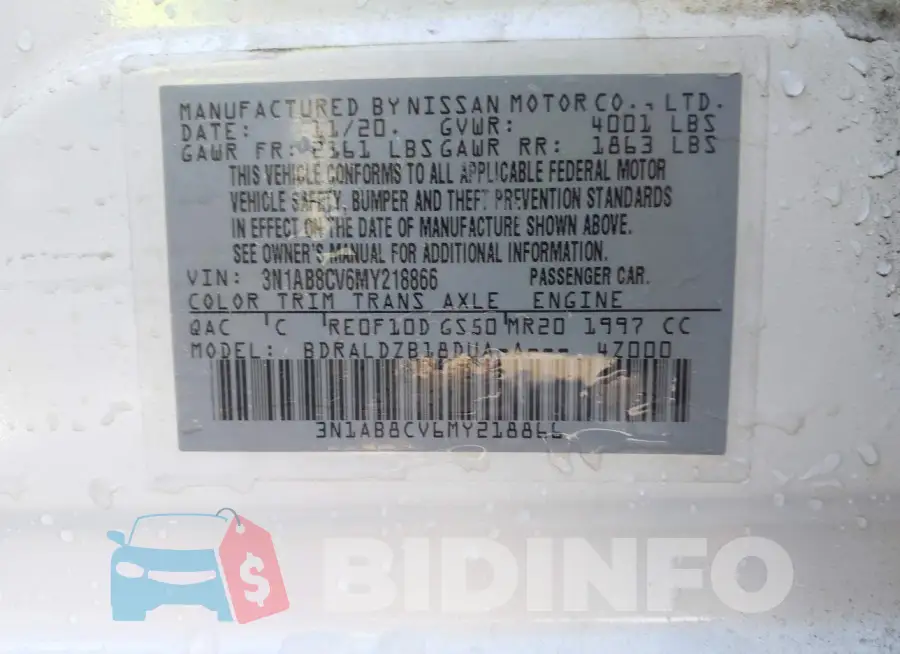3N1AB8CV6MY218866 Photo# 9
