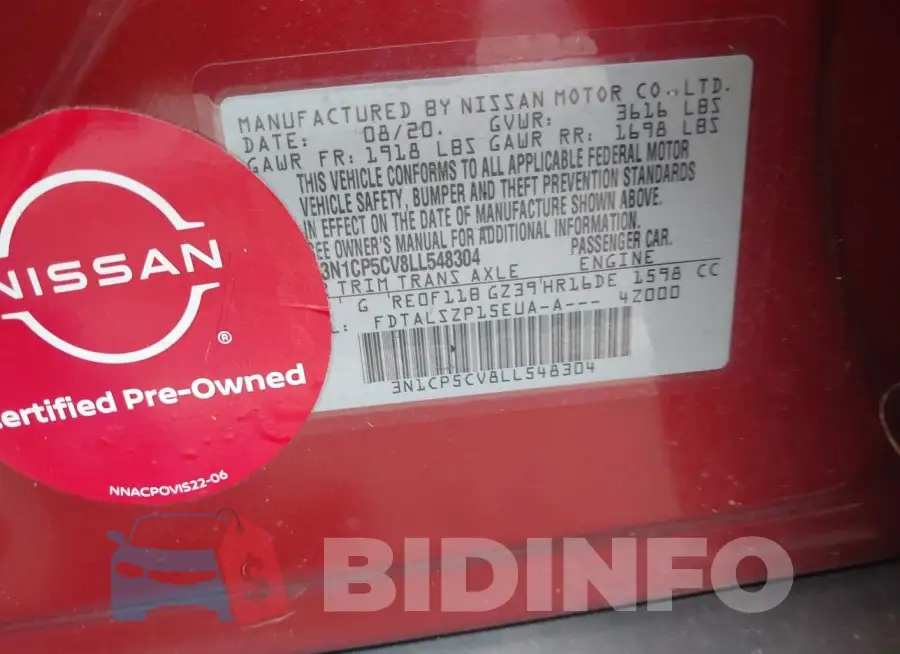 3N1CP5CV8LL548304 Photo# 9
