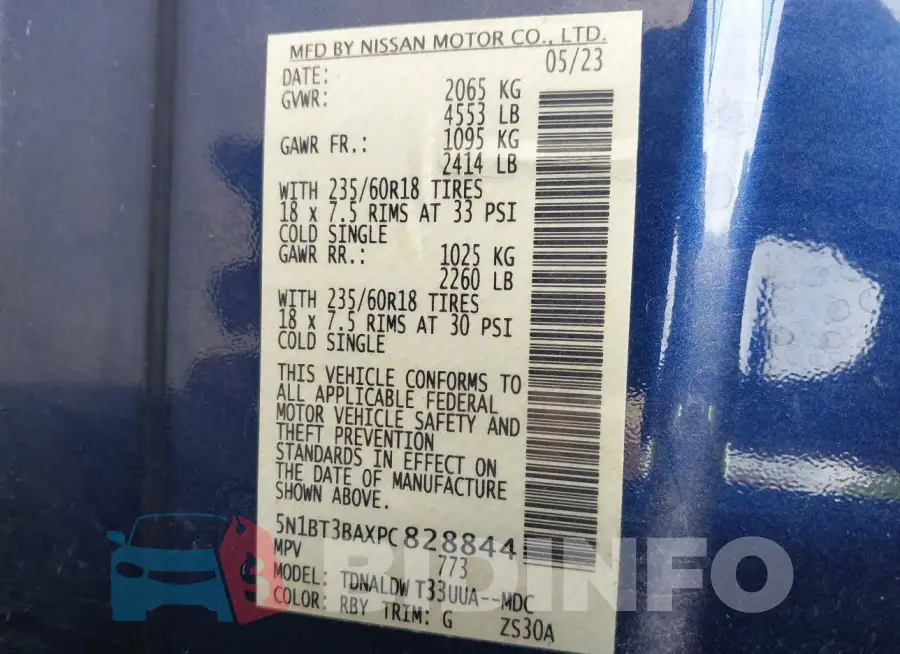 5N1BT3BAXPC828844 Photo# 9