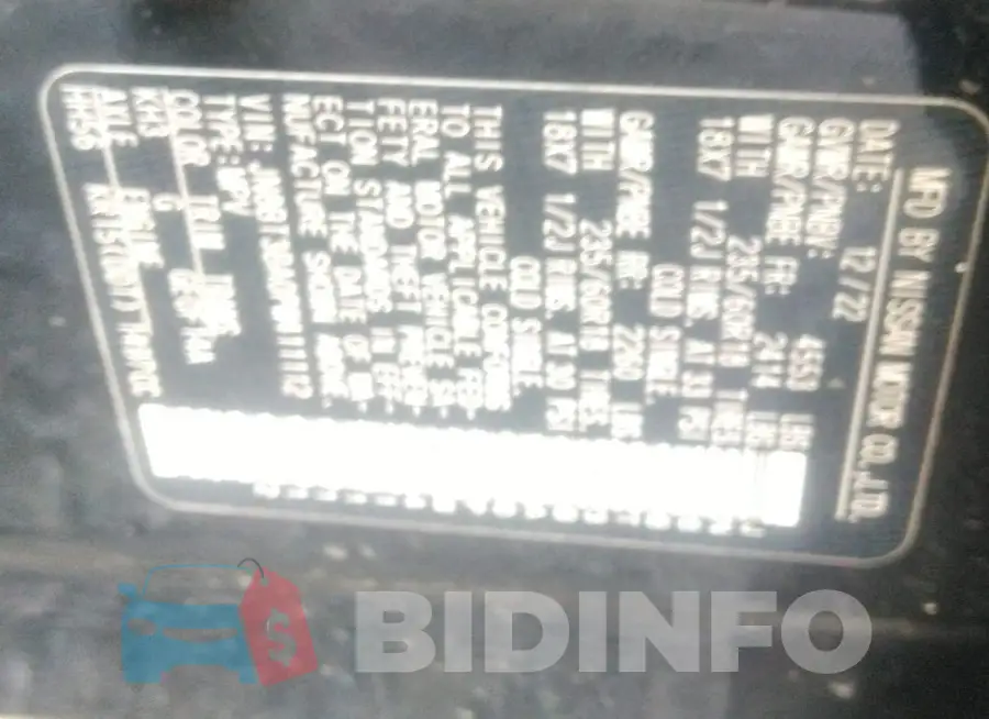 JN8BT3BA0PW411112 Photo# 9