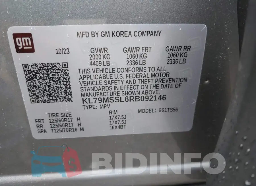 KL79MSSL6RB092146 Photo# 9