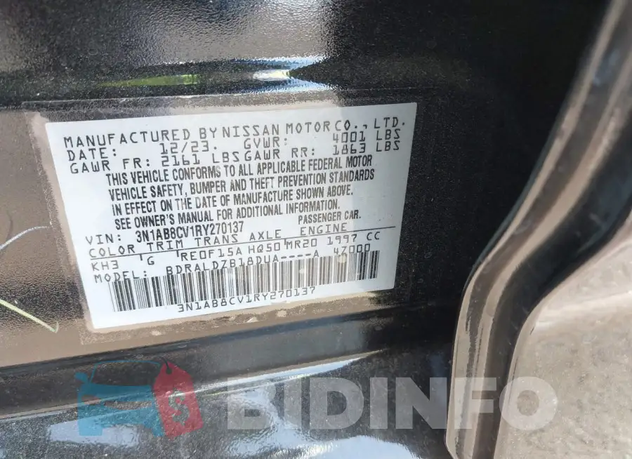 3N1AB8CV1RY270137 Photo# 9
