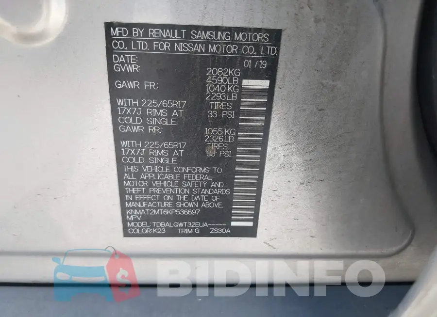 KNMAT2MT6KP536697 Photo# 9