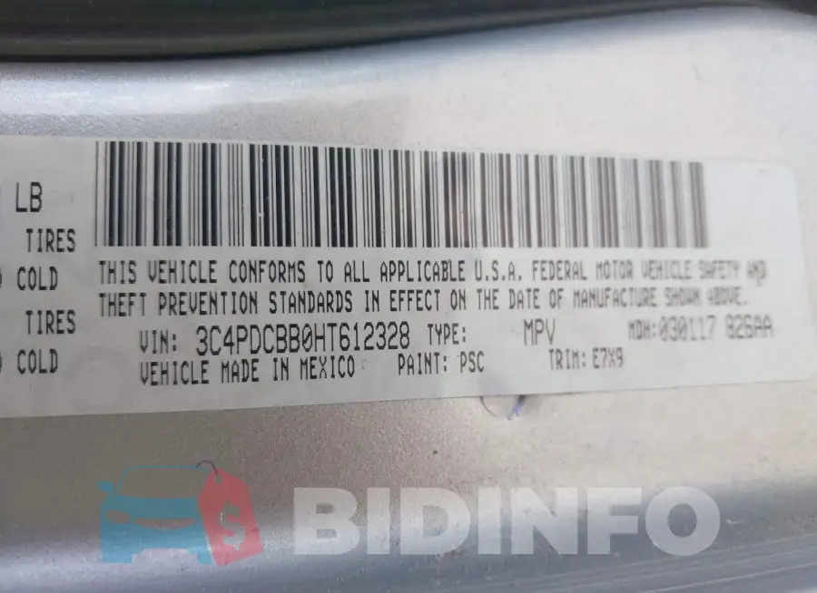 3C4PDCBB0HT612328 Photo# 9