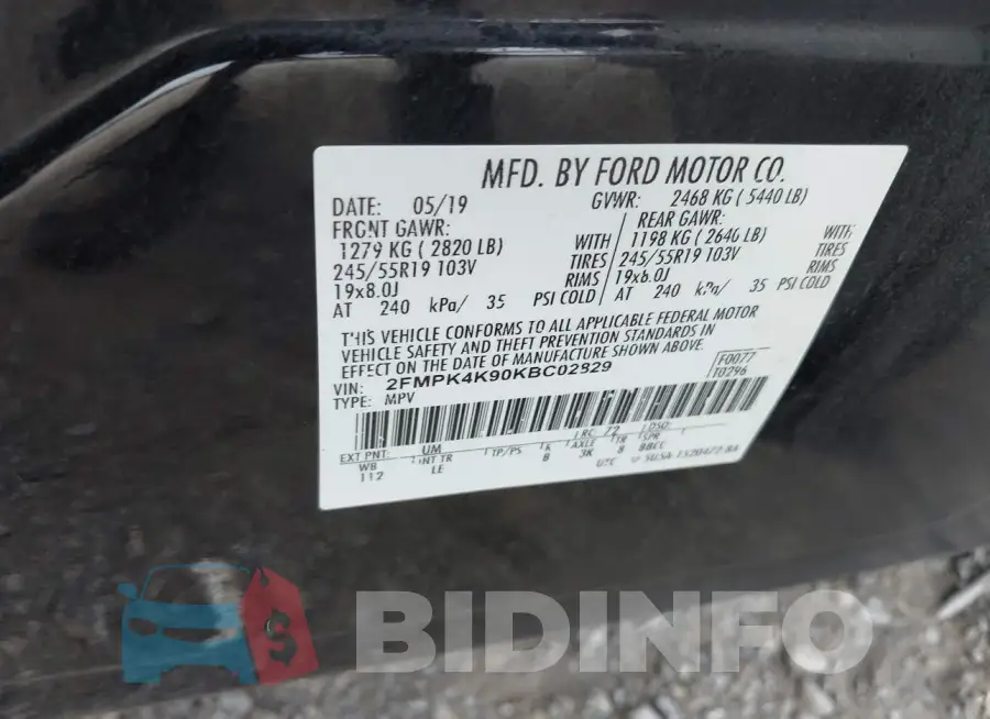 2FMPK4K90KBC02829 Photo# 9