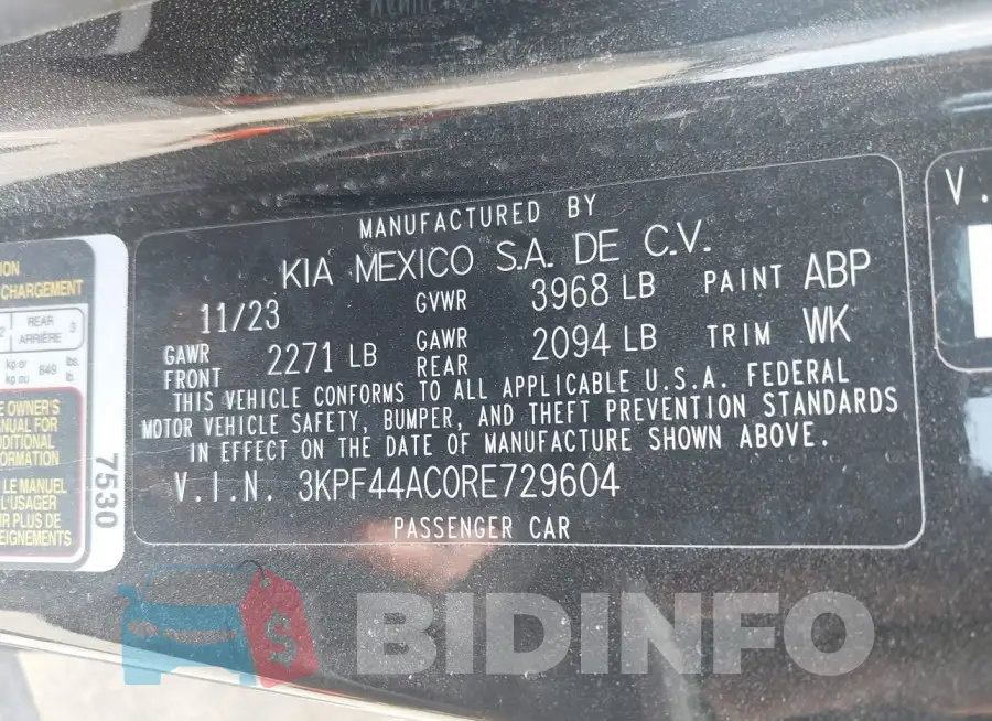 3KPF44AC0RE729604 Photo# 9